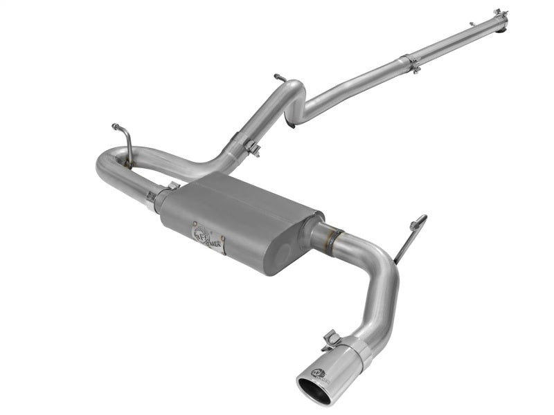 aFe Scorpion 2-1/2in Aluminized Steel Cat Back Exhaust 07-17 Jeep Wrangler V6-3.6/3.8L (4 Dr) - Mammoth Racing -