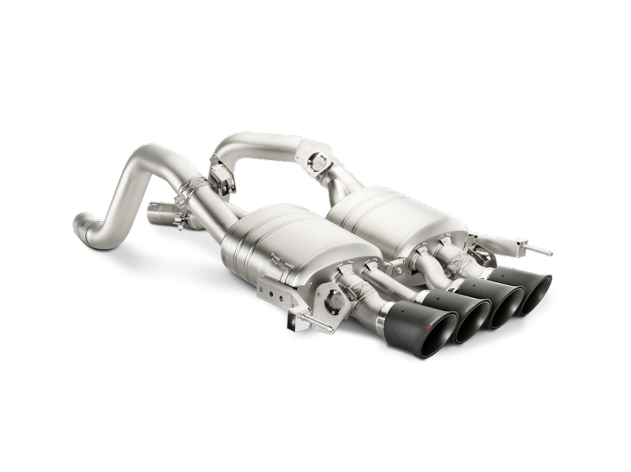 Akrapovic 14-19 Chevrolet Corvette Stingray (Excl Grand Sport) Slip-On Line (Titanium) w/Carbon Tips - My Store
