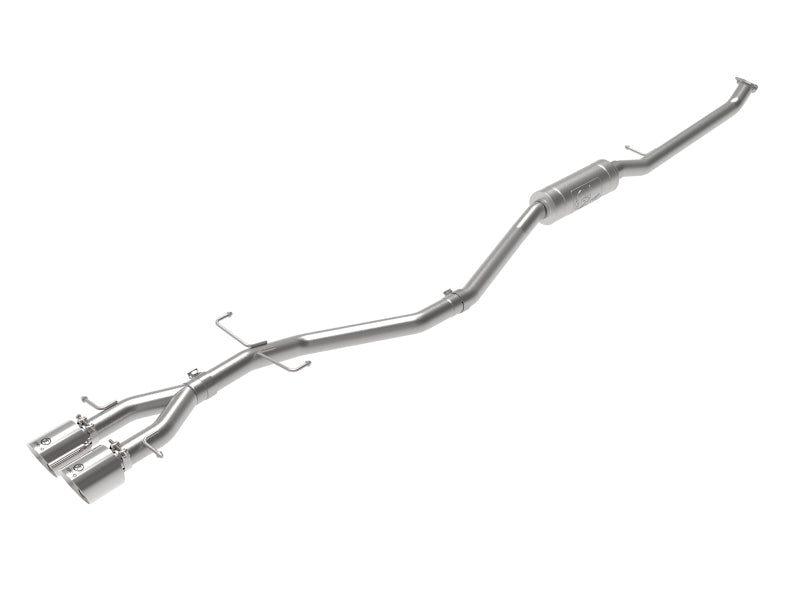 aFe Takeda 2.5in 304SS Cat-Back Exhaust System 17-20 Honda Civic SI Coupe L4-1.5L (t) - Polished Tip - Mammoth Racing -