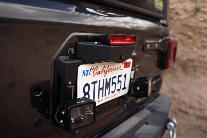 DV8 Offroad 18-22 Jeep Wrangler JL Spare Tire Delete Kit w/Light Mounts - Mammoth Racing -