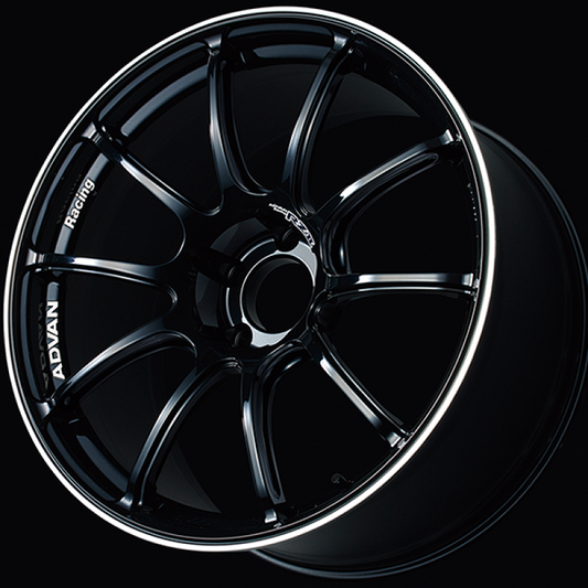 Advan RZII 17x7.5 +38 4-100 Racing Gloss Black Wheel - My Store