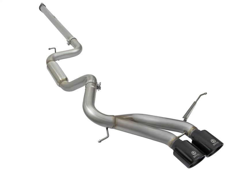 aFe Takeda 3in SS Exhaust Cat-Back 13-16 Ford Focus ST 2.0L Black Tips - Mammoth Racing -