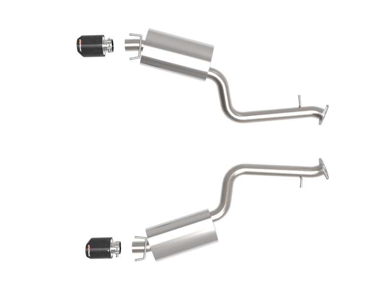 aFe Lexus IS350 14-22 V6-3.5L Takeda Axle-Back Exhaust System- Carbon Fiber Tip - Mammoth Racing -