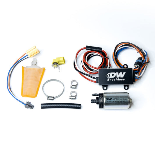 DeatschWerks DW440 440lph Brushless Fuel Pump Single/Dual Controller w/ Install Kit 93-07 Subaru WRX - Mammoth Racing -