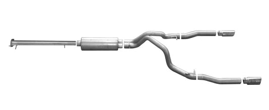Gibson 15-19 GMC Sierra 2500 HD Base 6.0l 3in Cat-Back Dual Split Exhaust - Stainless - Mammoth Racing -