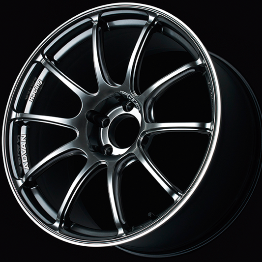 Advan RZII 17x8.0 +37 5-114.3 Racing Hyper Black Wheel - My Store