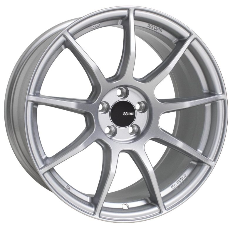 Enkei TS9 18x8 5x100 45mm offset 72.6mm Bore Silver - Mammoth Racing -