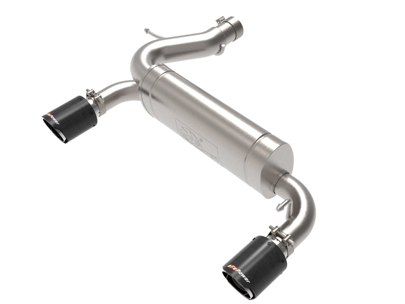 aFe Vulcan 3in 304 SS Axle-Back Exhaust 2021 Ford Bronco L4-2.3L (t)/V6-2.7L (tt) w/ Carbon Tips - Mammoth Racing -