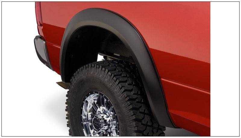 Bushwacker 10-18 Dodge Ram 2500 Fleetside Extend-A-Fender Style Flares 2pc - Black - Mammoth Racing -