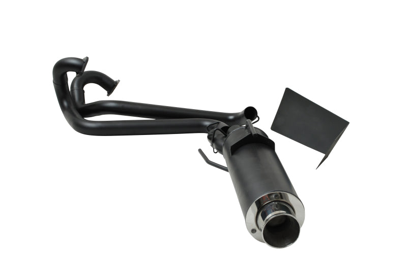Gibson 08-12 Polaris Ranger RZR 800 Base Single Exhaust - Black Ceramic - Mammoth Racing -