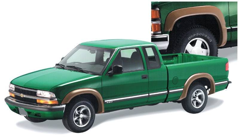 Bushwacker 95-05 Chevy Blazer Extend-A-Fender Style Flares 4pc Excludes ZR2 Flare Package - Black - Mammoth Racing -