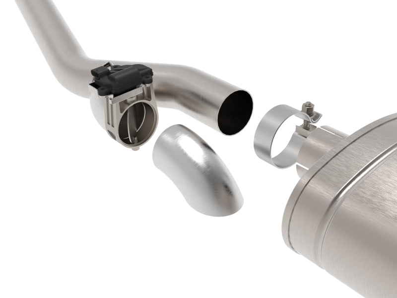 aFe Gemini XV 3in 304 SS Cat-Back Exhaust w/ Cutout 19-21 GM Silverado/Sierra 1500 V8- w/ Black Tips - Mammoth Racing -