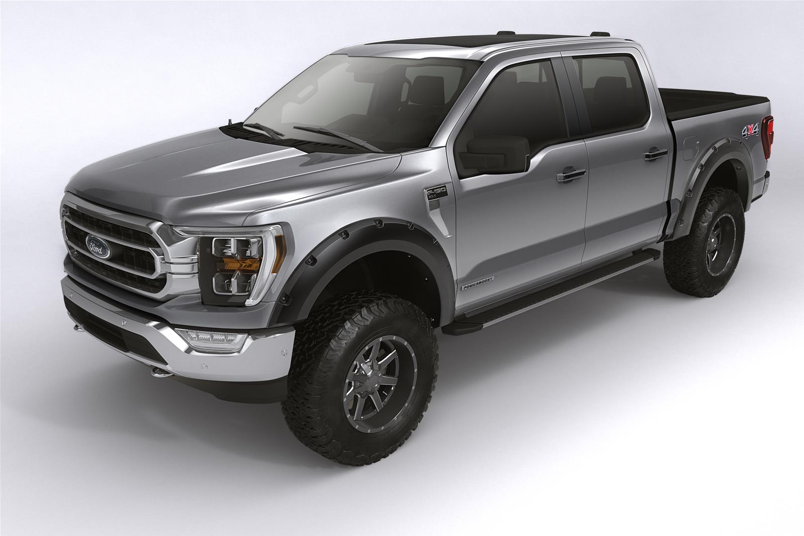 Bushwacker 21+ Ford F-150 (Excl. Lightning) Forge Style Flares 4pc - Black - Mammoth Racing -