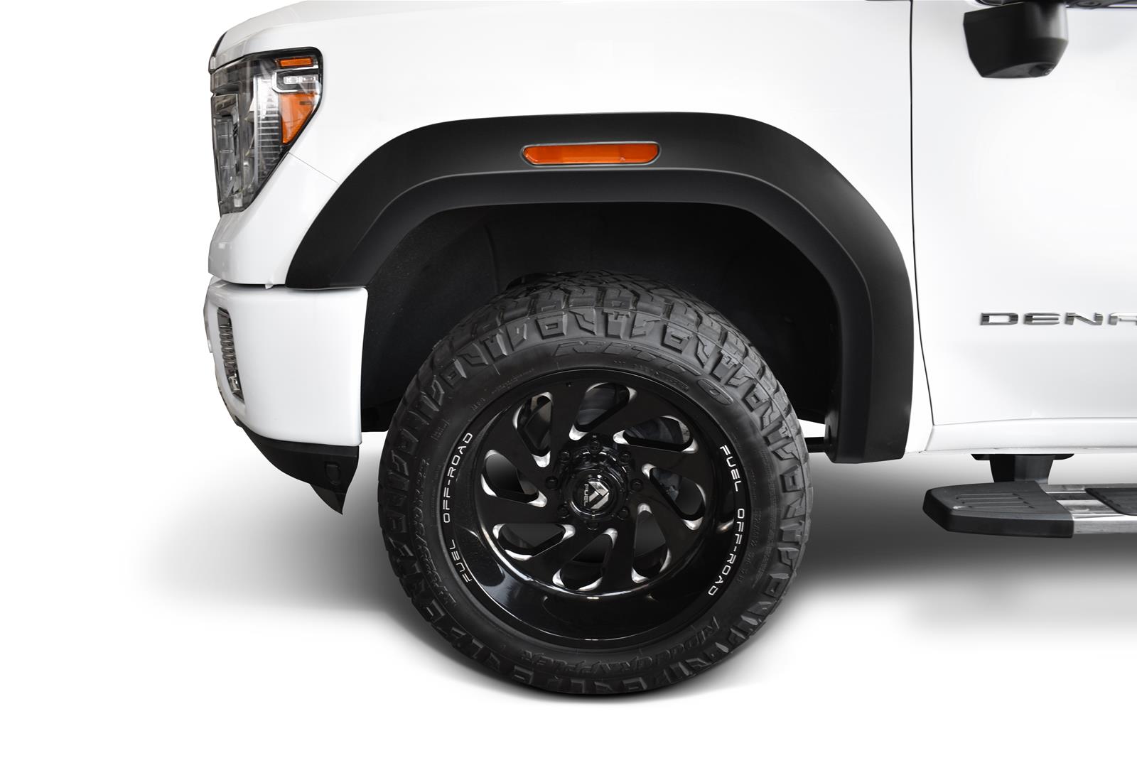 Bushwacker 20-21 GMC Sierra 3500 HD Extend-A-Fender Style Flares Front 2pc - Black - My Store