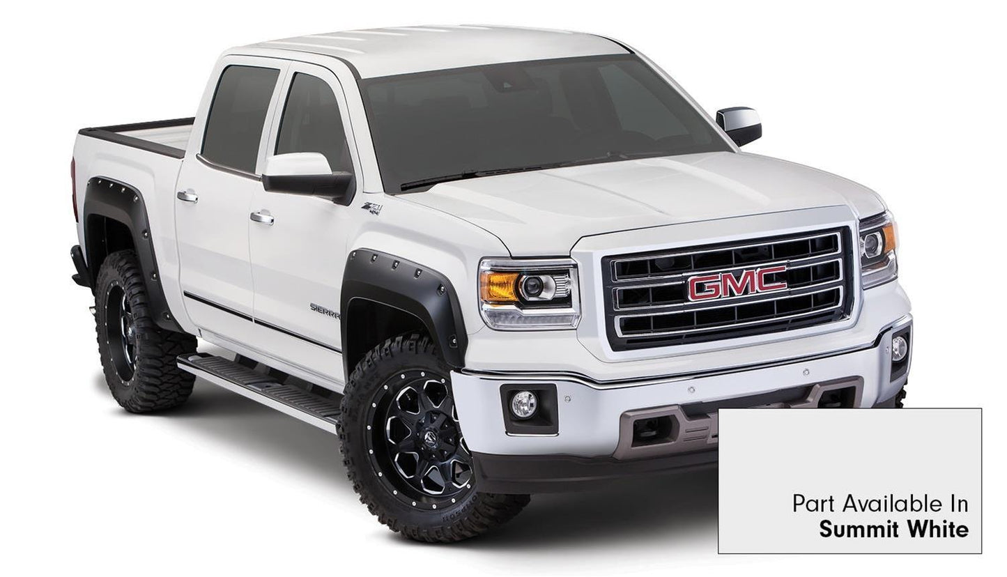 Bushwacker 19-20 GMC Sierra 1500 Pocket Style Flares 4pc - Summit White - My Store