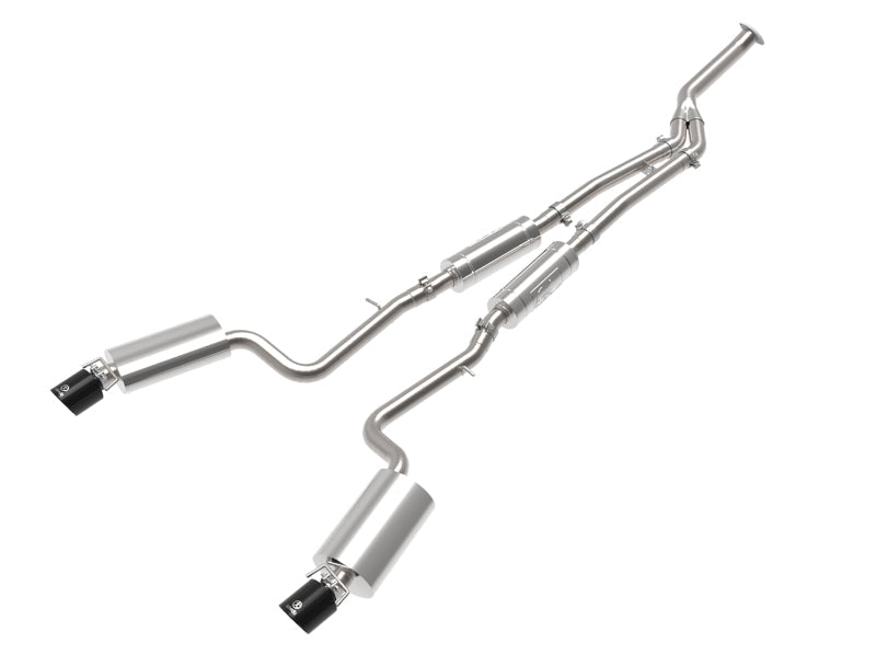 aFe POWER Takeda 16-17 Lexus IS200t L4-2.0L (t) 2.5in-3in 304 SS CB Exhaust w/ Black Tips - Mammoth Racing -