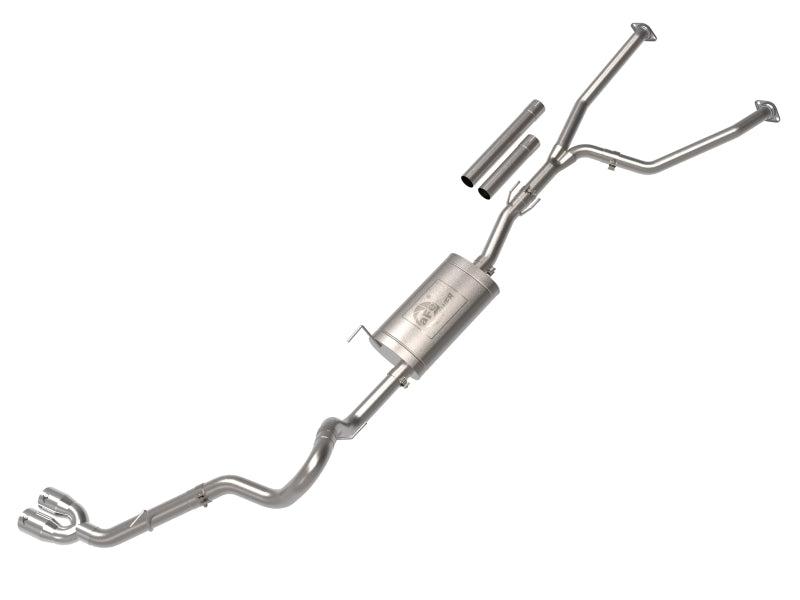 aFe 2022 Toyota Tundra V6-3.5L (tt) Vulcan Series 2.5in to 3in 304 SS Cat-Back Exhaust w/ Polish Tip - Mammoth Racing -