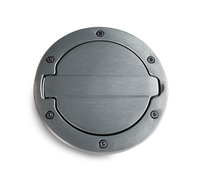 AMP Research 2007-2017 Jeep Wrangler JK 2/4 Door Fuel Door - Brushed - My Store