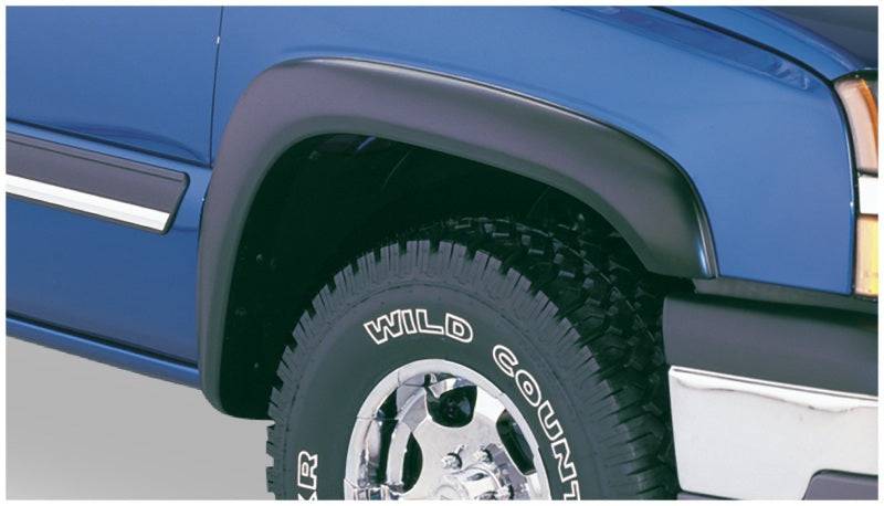 Bushwacker 07-07 Chevy Silverado 1500 Classic Fleetside Extend-A-Fender Style Flares 2pc - Black - Mammoth Racing -