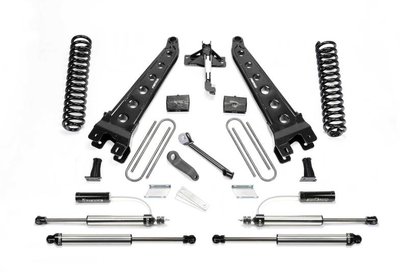 Fabtech 17-21 Ford F250/350 4WD Gas 6in Rad Arm Sys w/Coils & 2.25 Dl Resi Frt & Dl Rr Shks - My Store