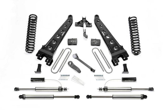 Fabtech 17-21 Ford F250/350 4WD Gas 6in Rad Arm Sys w/Coils & 2.25 Dl Resi Frt & Dl Rr Shks - My Store