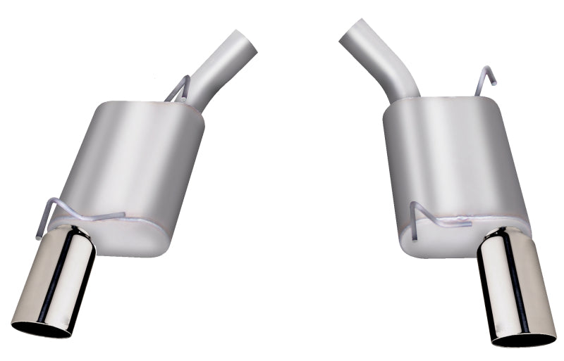 Gibson 05-10 Ford Mustang GT 4.6l 2.5in Axle-Back Dual Exhaust - Stainless - Mammoth Racing -