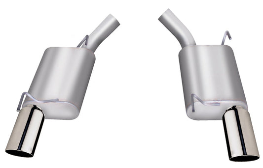 Gibson 05-10 Ford Mustang GT 4.6l 2.5in Axle-Back Dual Exhaust - Stainless - Mammoth Racing -