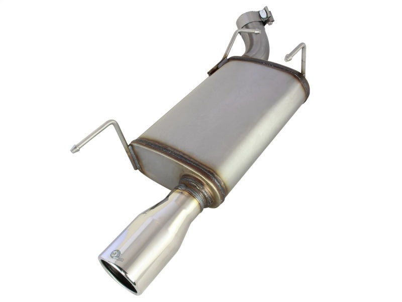 aFe Axle-Back Exhaust 2.5in 409SS w/Polished Tip 05-09 Ford Mustang V6 4.0L - Mammoth Racing -