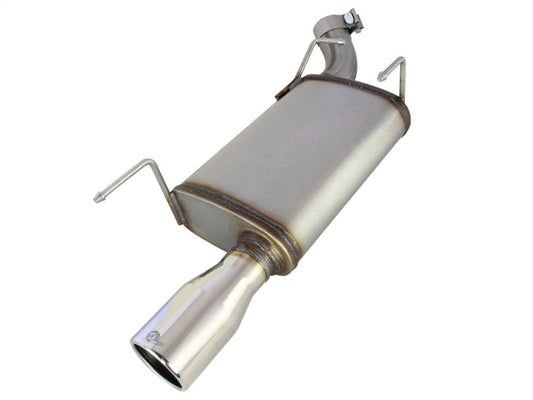 aFe Axle-Back Exhaust 2.5in 409SS w/Polished Tip 05-09 Ford Mustang V6 4.0L - Mammoth Racing -