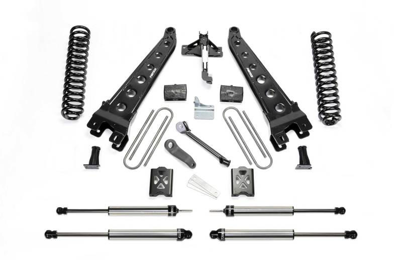 Fabtech 05-07 Ford F250 4WD w/o Factory Overload 6in Rad Arm Sys w/Coils & Dlss Shks - Mammoth Racing -