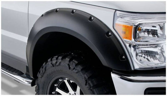 Bushwacker 11-16 Ford F-250 Super Duty Pocket Style Flares 2pc - Black - Mammoth Racing -