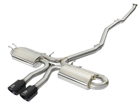 aFe Takeda 3in 304 SS Cat-Back Exhaust System w/ Black Tips 2017+ Honda Civic Si (4dr) I4 1.5L (t) - Mammoth Racing -