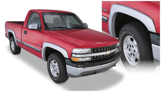Bushwacker 99-02 Chevy Silverado 1500 Fleetside OE Style Flares 4pc 78.0/96.0in Bed - Black - Mammoth Racing -