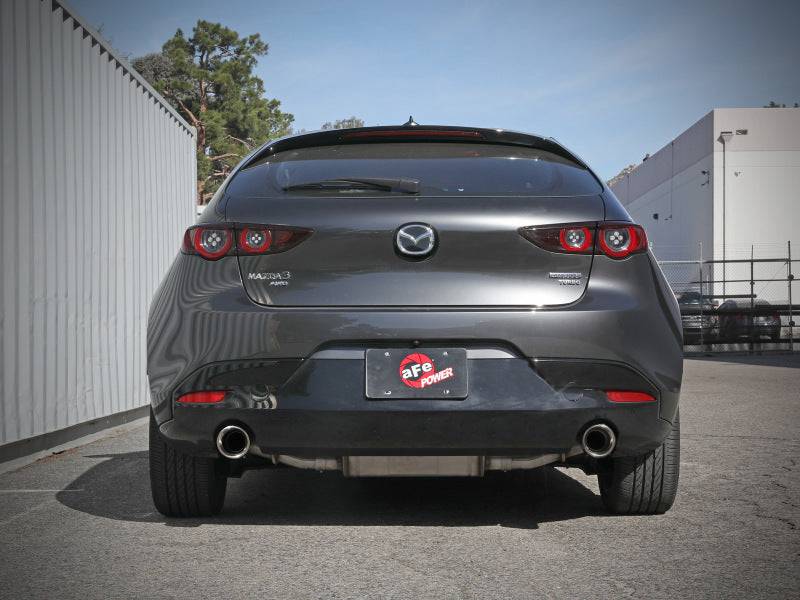 aFe 19-22 Mazda 3 L4 2.5L Takeda 3in to 2-1/2in 304 Stainless Steel Axle-Back Exhaust w/Polished Tip - My Store