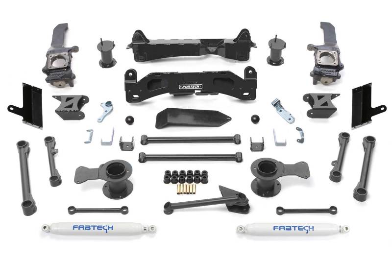 Fabtech 10-15 Toyota 4Runner 4WD 6in Basic Sys w/Perf Shks - Mammoth Racing -
