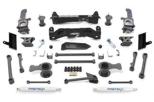 Fabtech 10-15 Toyota 4Runner 4WD 6in Basic Sys w/Perf Shks - Mammoth Racing -