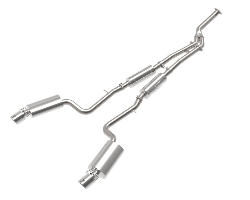 aFe POWER Takeda 16-17 Lexus IS200t L4-2.0L (t) 2.5in-3in 304 SS CB Exhaust w/Polish Tip - Mammoth Racing -