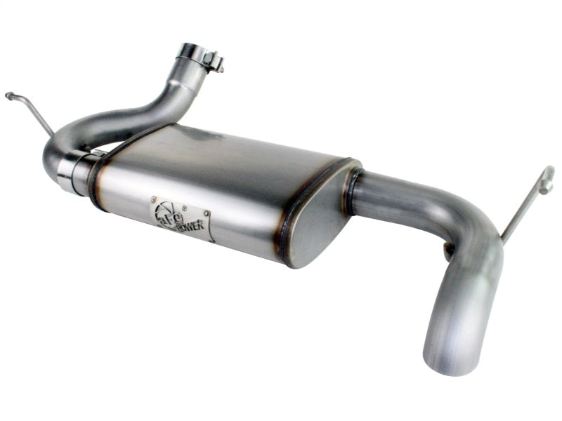 aFe MACHForce XP 07-17 Jeep Wrangler V6-3.6/3.8L 409 SS 2.5in Axle-Back Exhaust - Mammoth Racing -