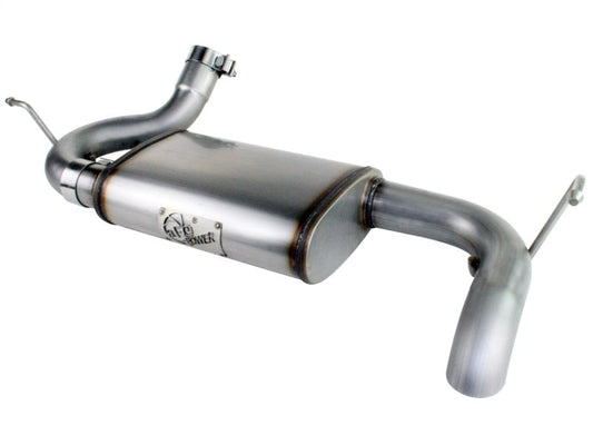 aFe MACHForce XP 07-17 Jeep Wrangler V6-3.6/3.8L 409 SS 2.5in Axle-Back Exhaust - Mammoth Racing -