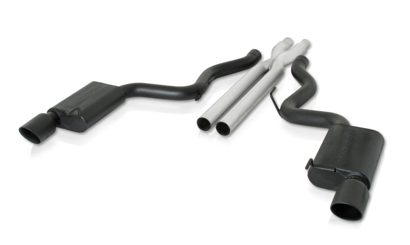 Gibson 2015 Ford Mustang GT Premium 5.0l 3in Cat-Back Dual Exhaust - Black Elite (Ceramic) - Mammoth Racing -
