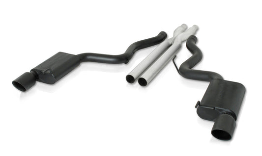 Gibson 2015 Ford Mustang GT Premium 5.0l 3in Cat-Back Dual Exhaust - Black Elite (Ceramic) - Mammoth Racing -
