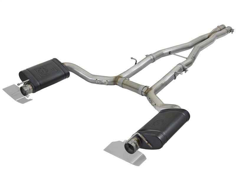 aFe MACH Force-Xp 304 SS Cat-Back Exhaust 15-16 Dodge Challenger V8-5.7L - Mammoth Racing -
