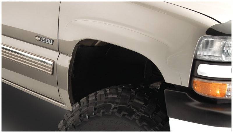 Bushwacker 07-07 Chevy Silverado 1500 Classic Fleetside Extend-A-Fender Style Flares 4pc - Black - Mammoth Racing -