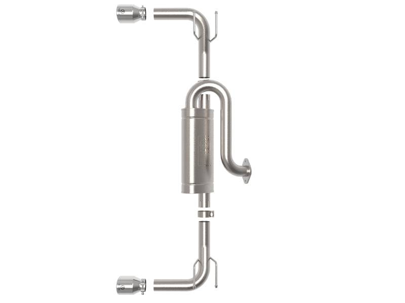 aFe 19-22 Mazda 3 L4 2.5L Takeda 3in to 2-1/2in 304 Stainless Steel Axle-Back Exhaust w/Polished Tip - My Store