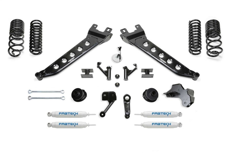 Fabtech 19-22 Ram 2500 4WD 5in Radius Arm Kit w/Perf Shks - Mammoth Racing -