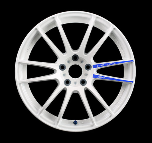 Gram Lights 57xtreme Spec-D 18x10.5 +12 5-114.3 White Wheel - Mammoth Racing -