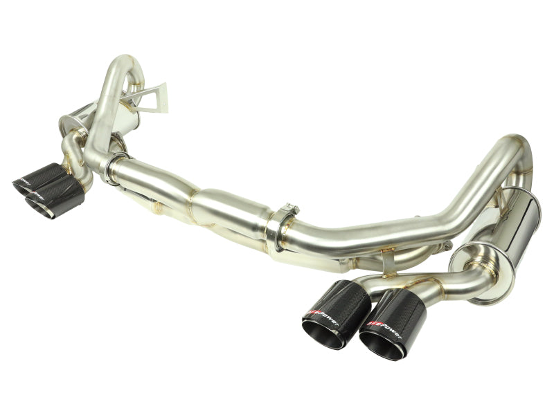 aFe MACHForce XP 12-16 Porsche 911 Carrera H6-3.8L SS-304 Cat-Back Exhaust w/Carbon Fiber Tips - Mammoth Racing -