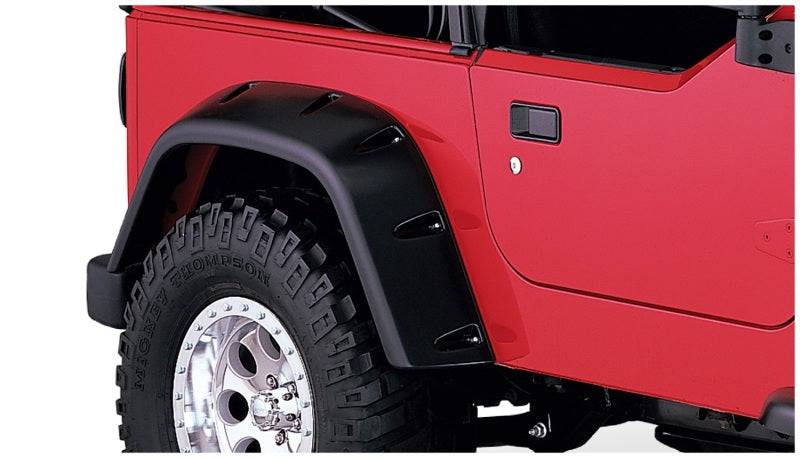 Bushwacker 97-06 Jeep TJ Max Pocket Style Flares 2pc - Black - Mammoth Racing -