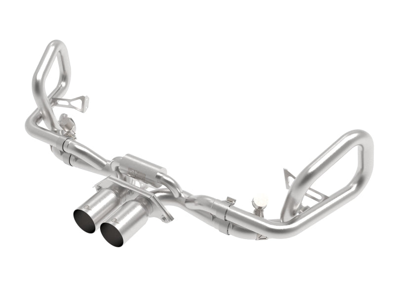 afe 14-16 Porsche 911 GT3 991.1 H6 3.8L MACH Force-Xp 304 SS Cat-Back Exhaust System w/ Brushed Tips - Mammoth Racing -