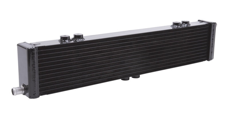 Edelbrock Heat Exchanger Single Pass Dual Row 22 000 Btu/Hr 26 5In W X 5In H X 2 62In D Black - My Store
